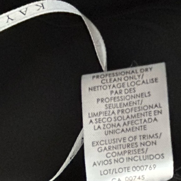 Kay Unger 8 Davina Walk Thru Jumpsuit Black Evening Stretch Crepe Skirt - Picture 12 of 13